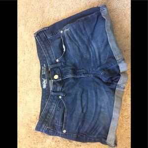 Blue Wash Denim Jean Shorts